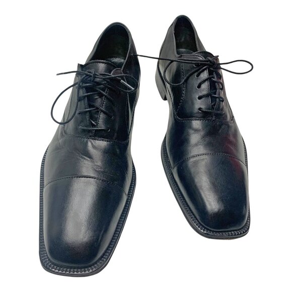 BANANA‎ REPUBLIC Black Leather Cap Toe Dress Oxfords main image 6